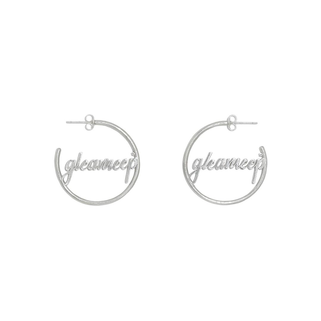 [silver925] gleameep signature hoop earrings