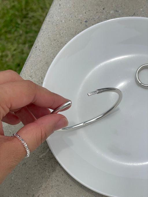 "925실버 원터치 뱅글 은팔찌  (당일배송)"