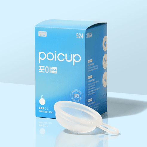 포이컵 생리컵 생리디스크 월경컵 오이사, 1개입, 중형, 1개