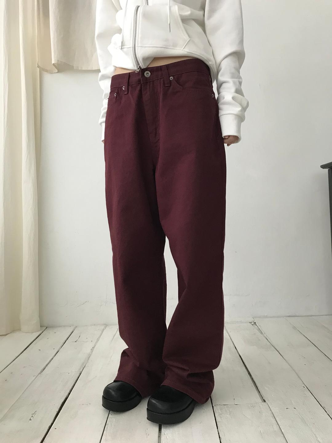 back line cotton pants