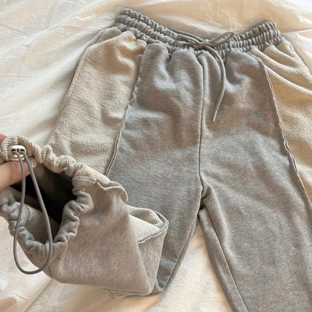 투웨이 라인 스트링 조거팬츠 여성 트레이닝복 바지 캐주얼 유니크룩 홈웨어 사계절