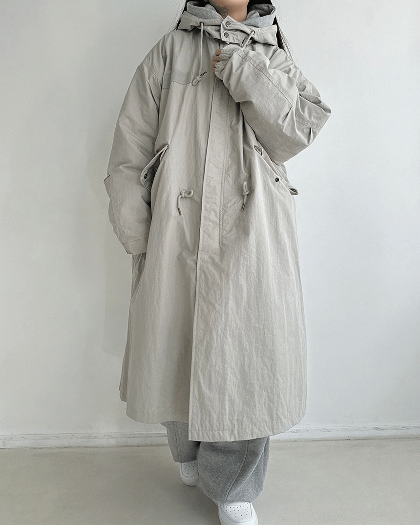 호오 [unisex] 4WAY 롱 야상 점퍼 (3color)