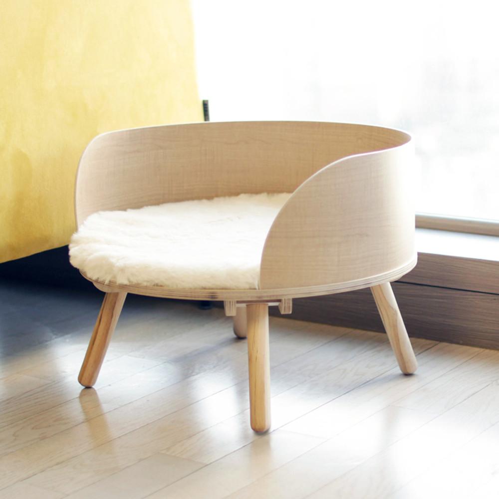 뽀떼 펫라운지 고양이 원목캣타워 짧은다리 S