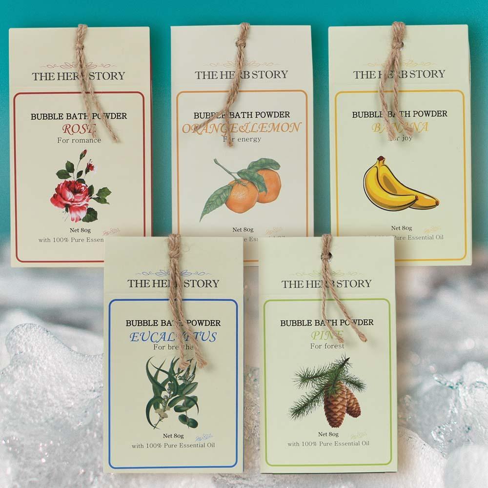 더허브스토리 거품 입욕제 버블바스 파우더 80g