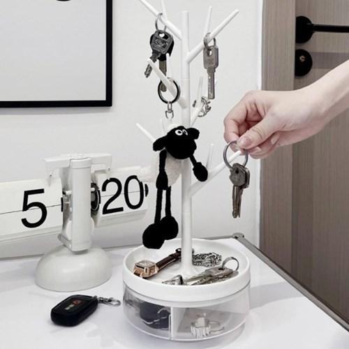 화이트 트리 악세사리 보관함 주얼리 진열대