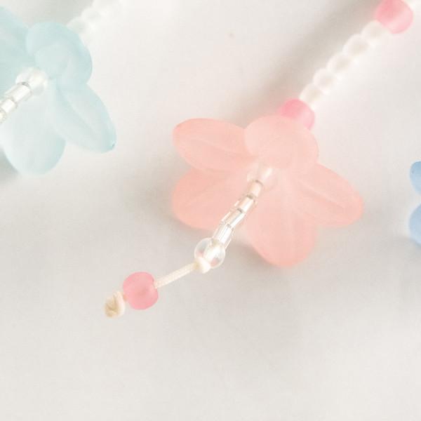 [strap keyring] 나부끼는 꽃잎 (pink)