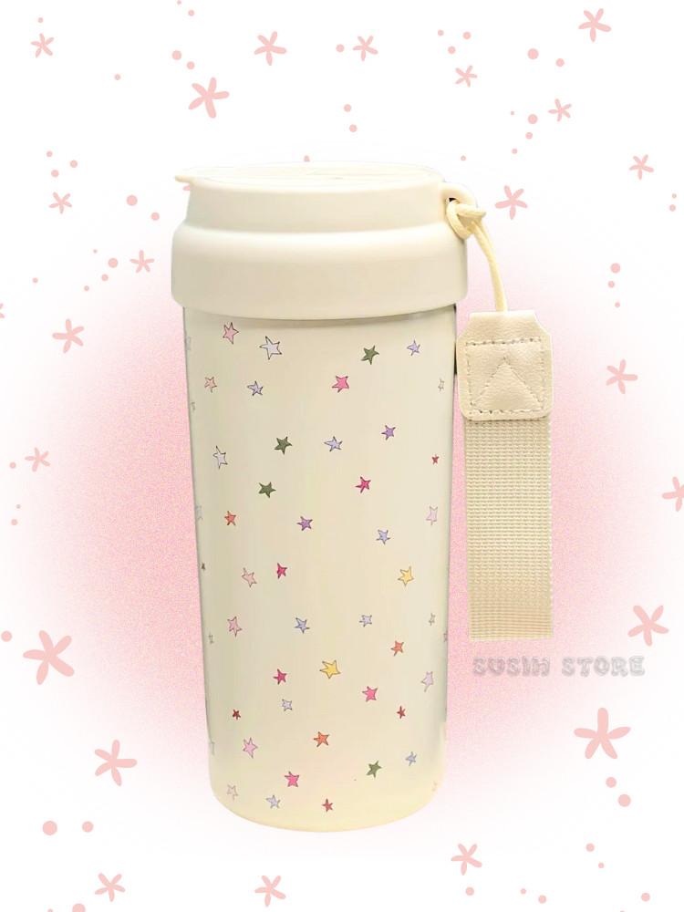 수심 Rainbow Flat Tumbler 레인보우 플랫 텀블러 휴대 별 유니크 보온병
