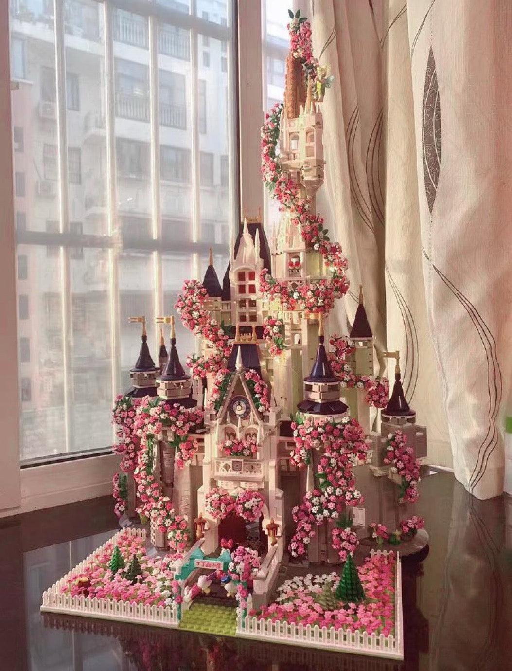 DIY Castle Building Blocks - Cherry Blossom Castle + Manor