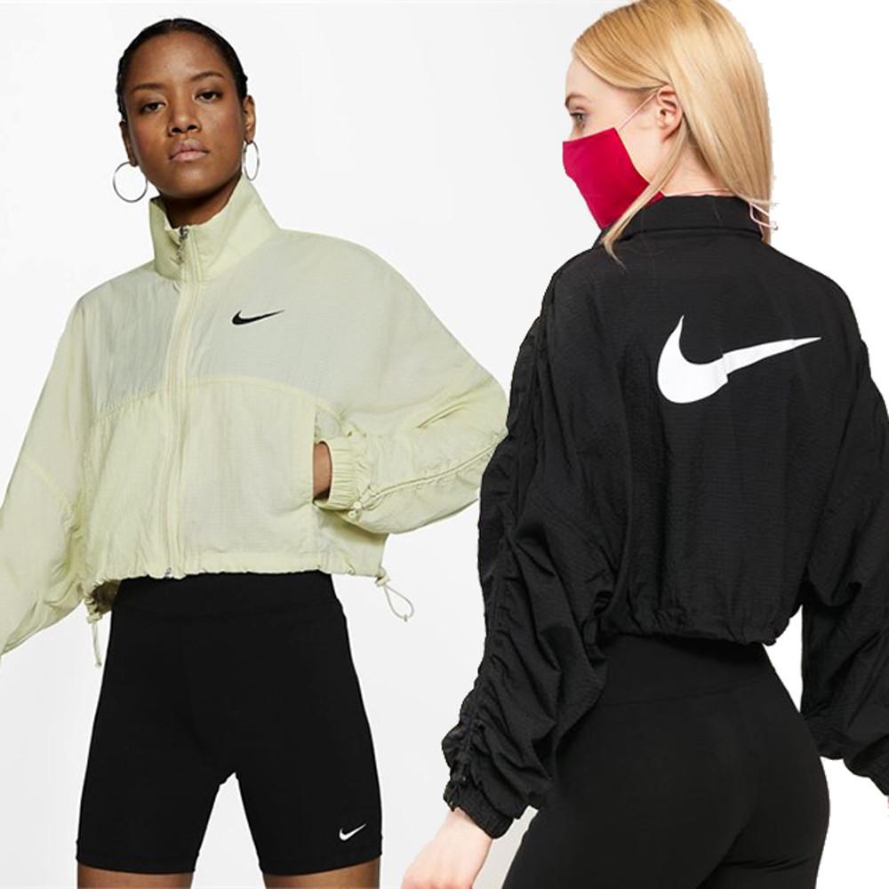 나이키 스우시 크롭 재킷 바람막이 점퍼 CJ3774-010 CJ3774-238