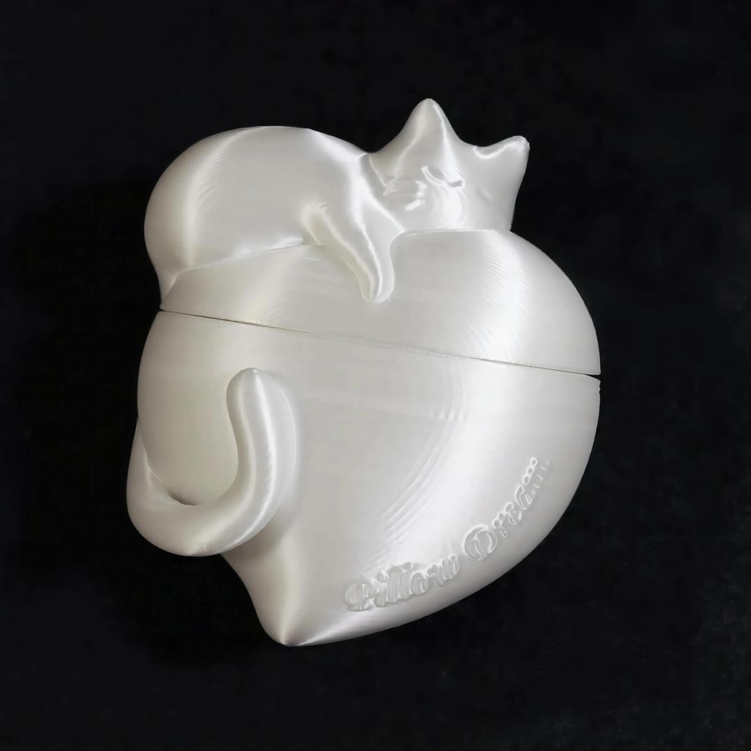 쏠띵즈 잠자는 하트 코지 고양이 에어팟 케이스