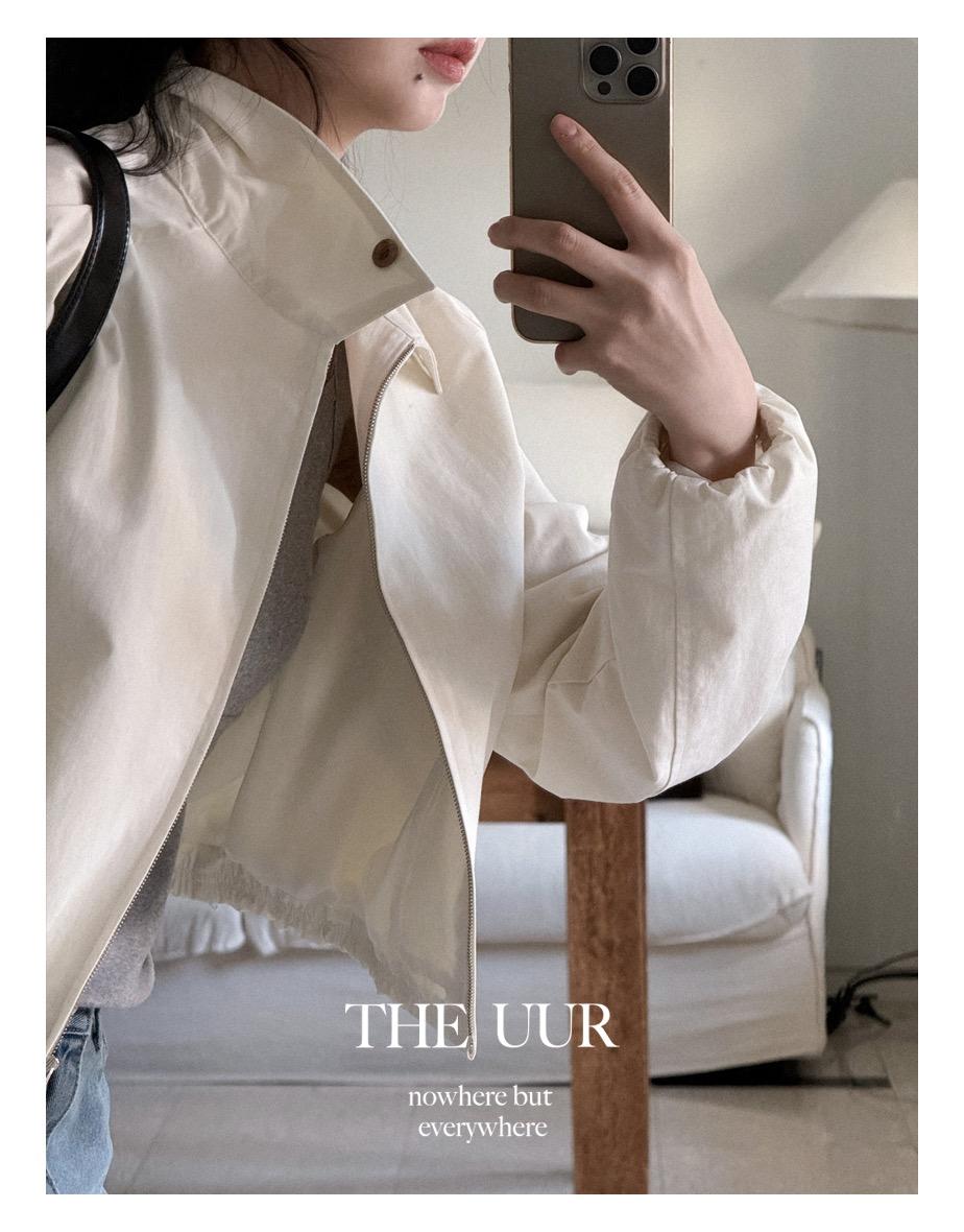 uur balloon Cotton blouson [cream-vanila]