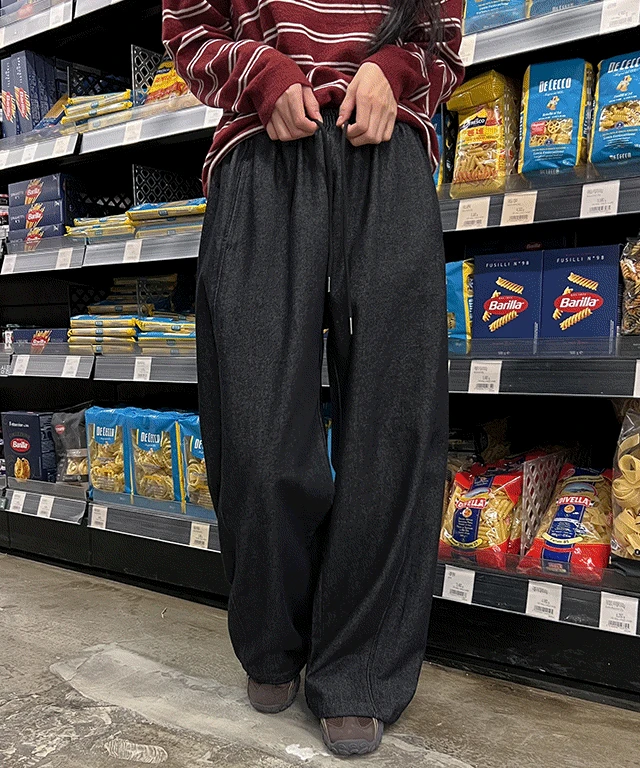 [숏,일반,롱]디테일 투웨이 논페이드 트레이닝밴딩 데님팬츠 - 3size