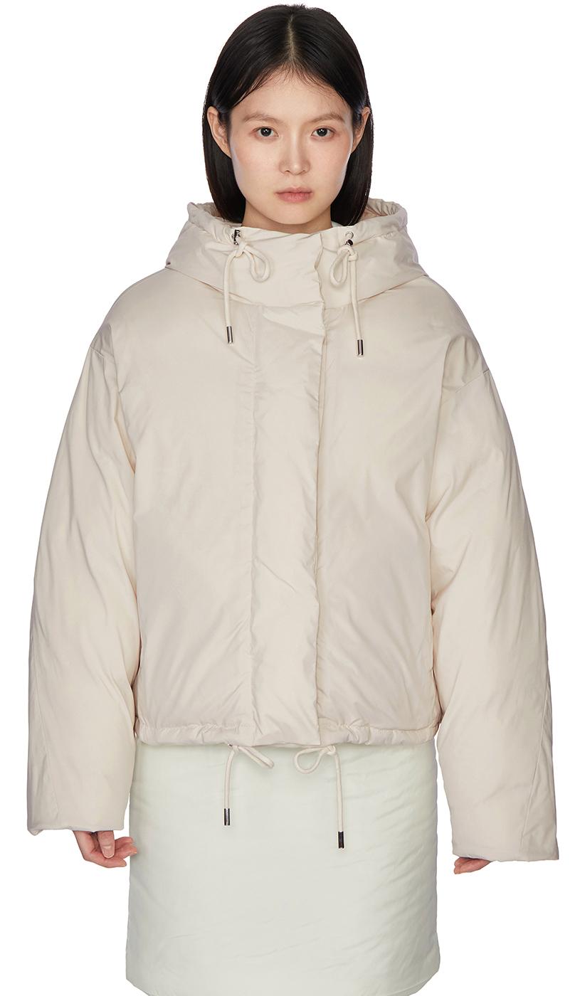 미크 후드 패딩 재킷