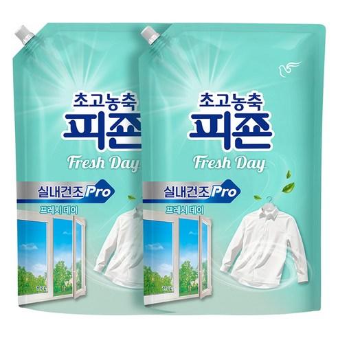 피죤 실내건조 프로 초고농축 섬유유연제 프레시데이 리필 - 액체섬유유연제 | 쿠팡