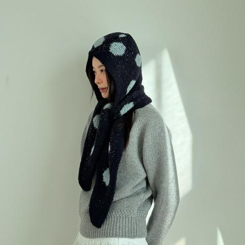 [2차 예약발송] PuntoPunto Hood Muffler  푼또푼또 후드 머플러 (네이비)