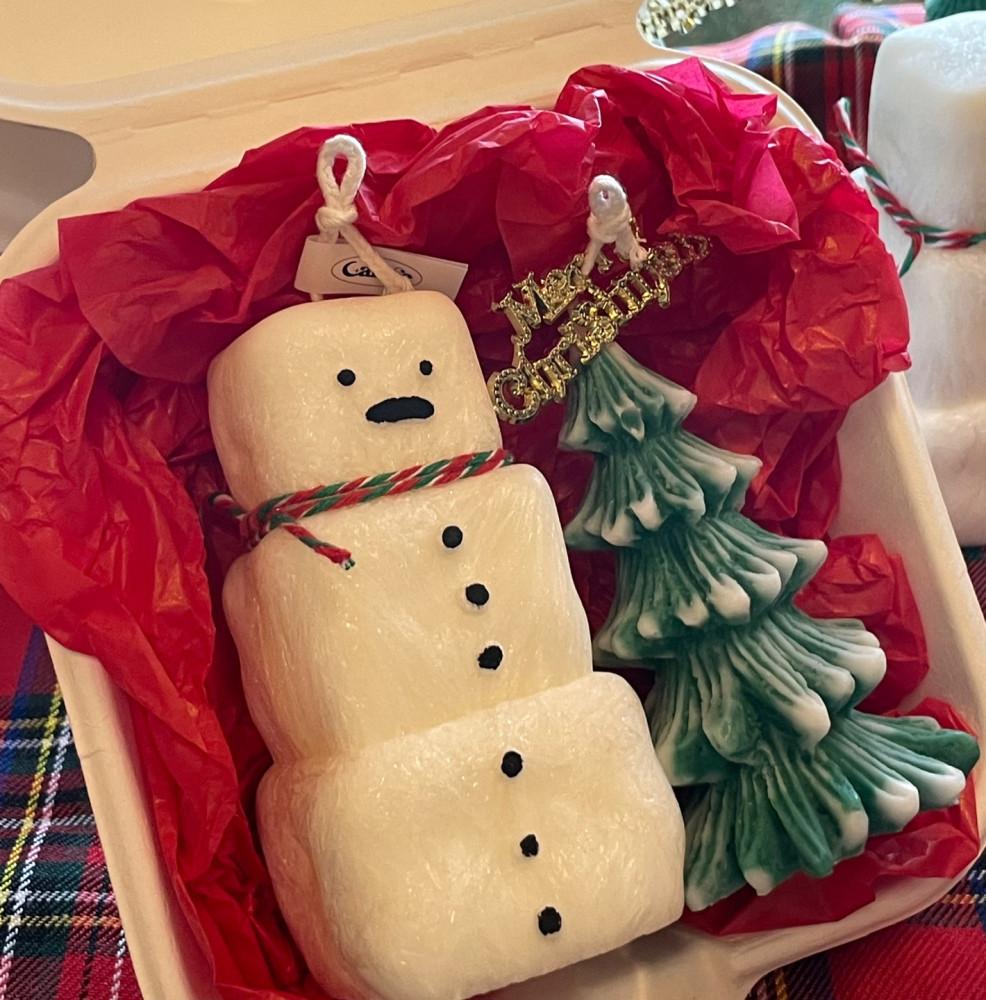 크리스마스캔들 트리캔들 눈사람캔들 겨울 연말선물 크리스마스선물 집들이