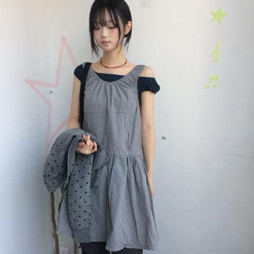 (3 C ᵒ l o🅡) 스트링 포켓 원피스