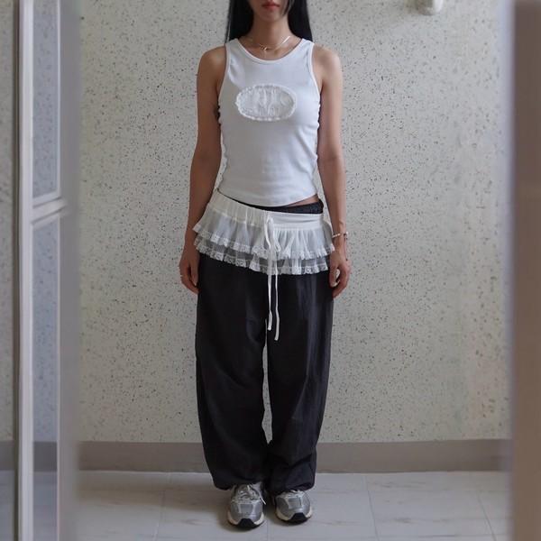 [2차 재입고]˚₊ Eggitchi Sleeveless - WHITE ˚₊·—̳͟͞͞♡