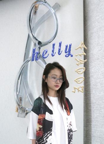 에프터먼데이 clear blue oval glasses