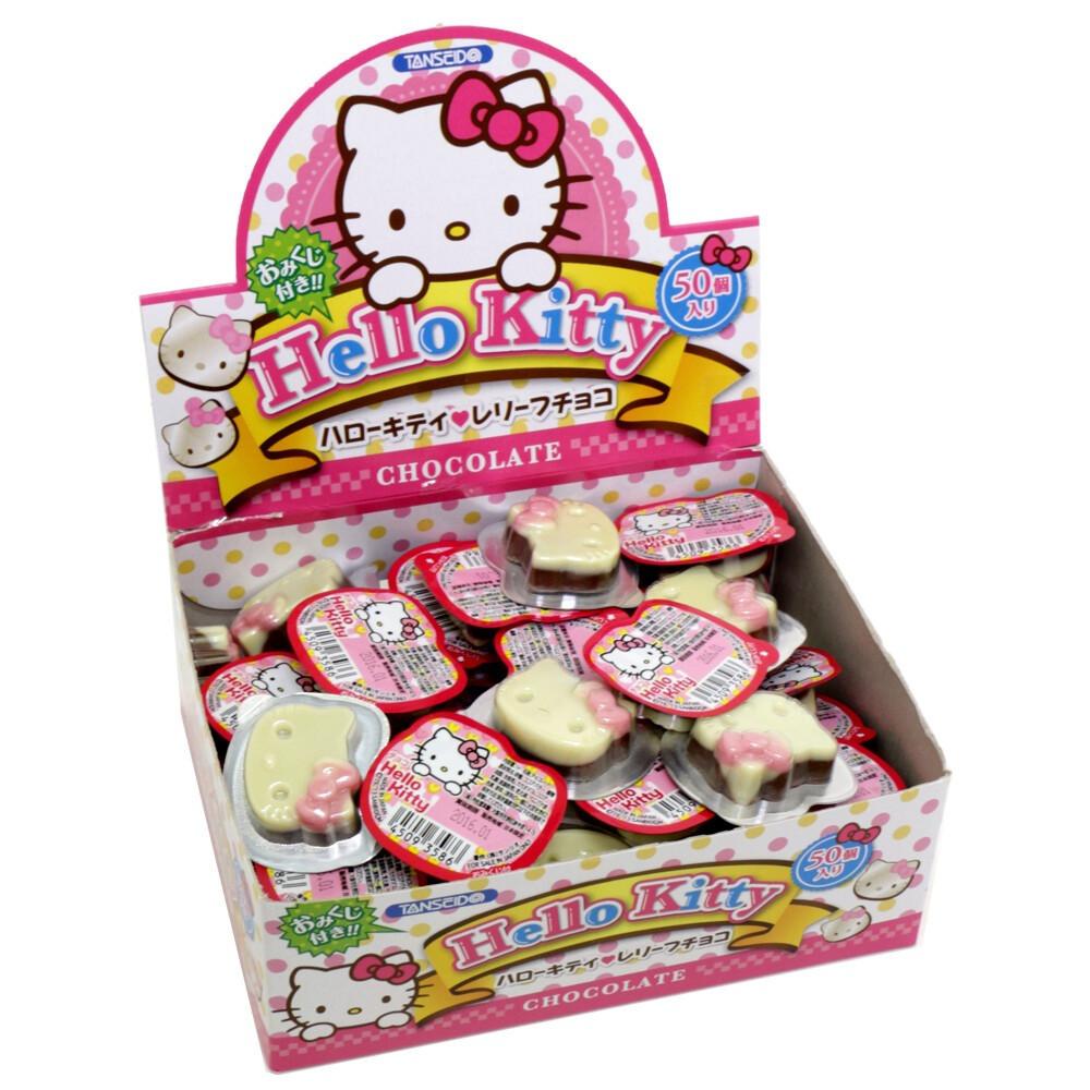 산리오 캐릭터 모양 일본 초콜릿 50개입 헬로키티 화이트초코