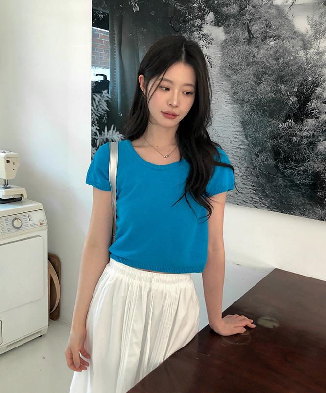 니어웨어 [여름신상🌊] 오쿨 여름 니트 (5color)