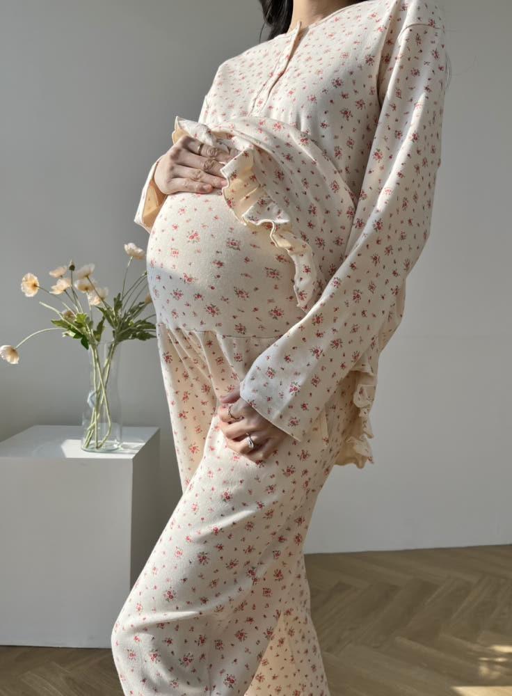 아이플라워 수유가능 홈웨어 임부복 원피스 임산부 만삭까지