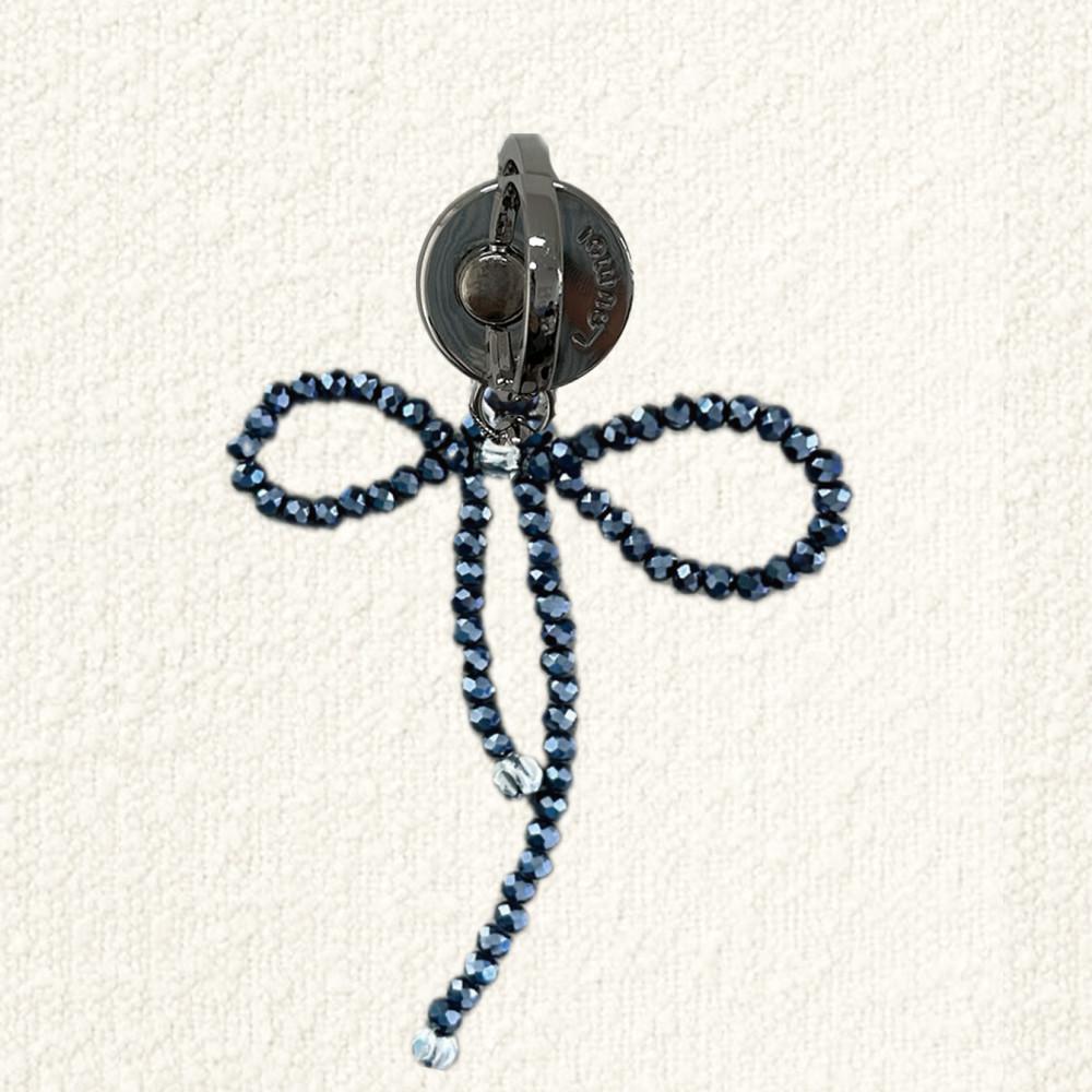 Loumoi ring tok _ Denim beads ribbon 데님비즈리본톡(추석이후 9월20일 발송)