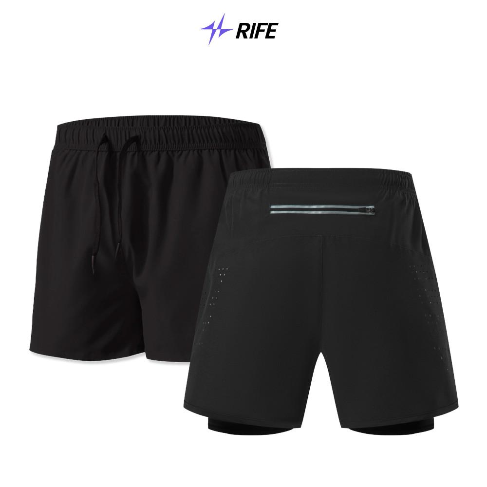 rife 러닝라이프 헬스반바지 운동 러닝 쇼츠 마라톤 바지 투인원 스포츠 반바지