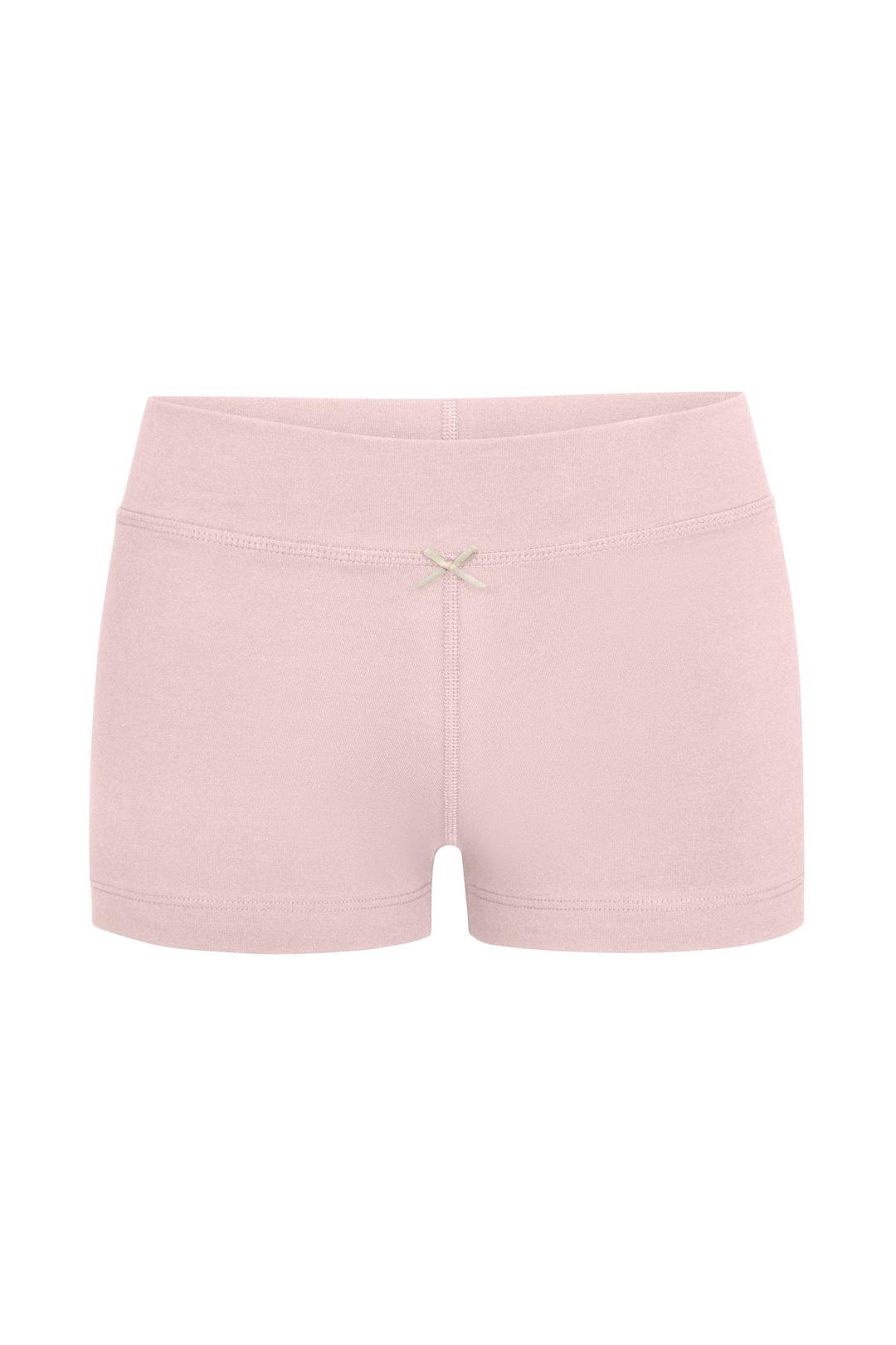 LOUNGE BIKE SHORTS IN BABY PINK - XS / Baby Pink