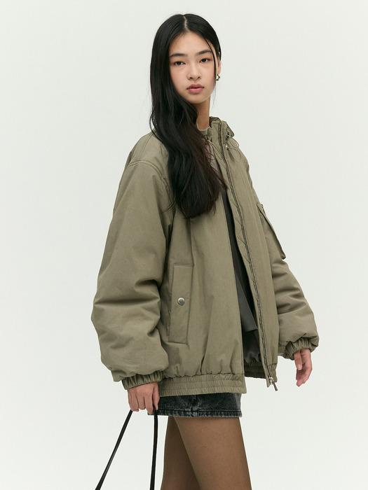 스트링 집업 아우터 EMP1WOT010