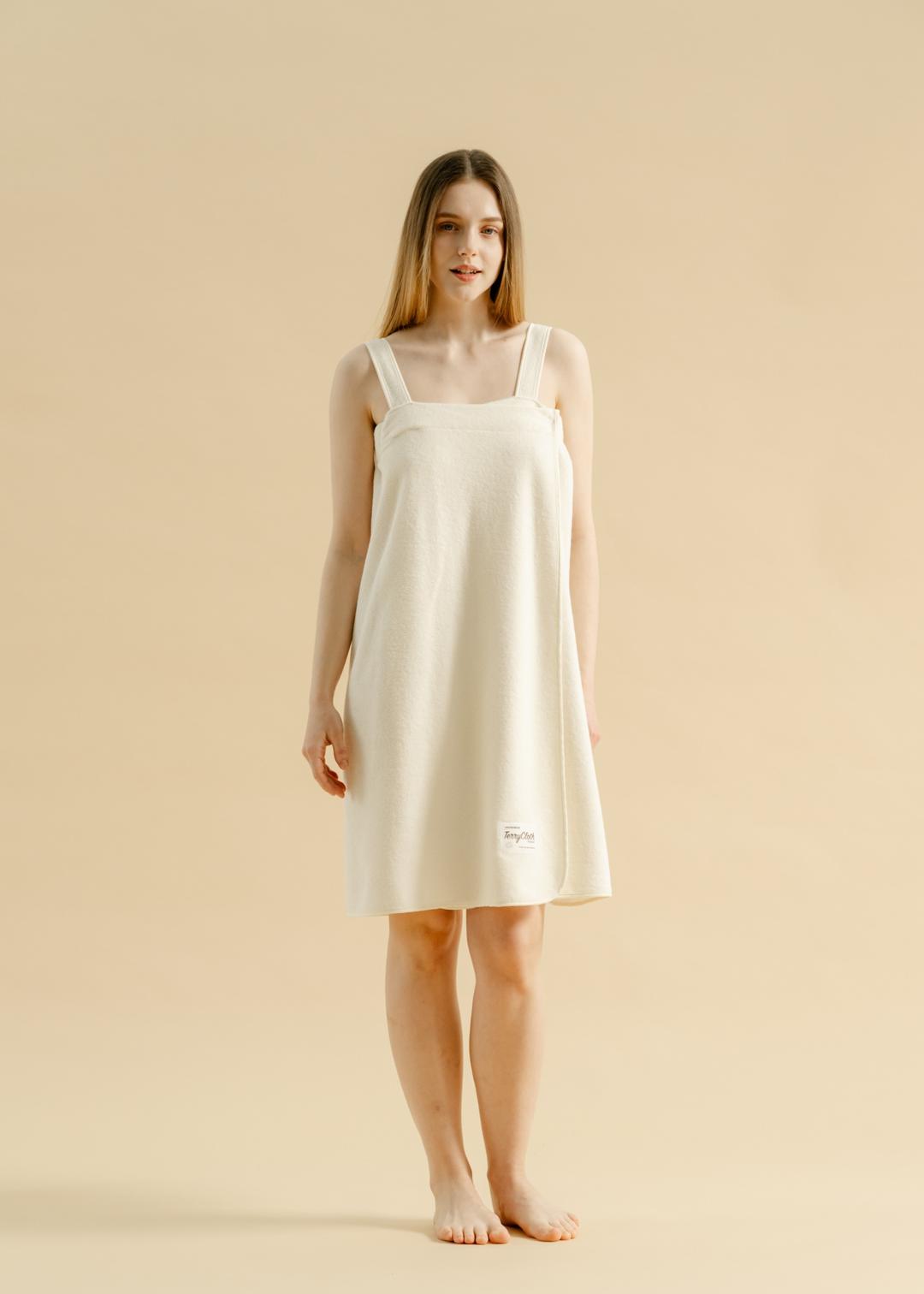 [2차 프리오더 3/21일 순차배송] Terry Modal Towel Robe (Ivory)