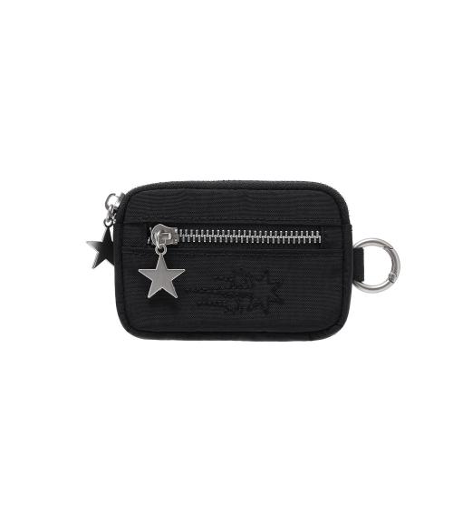 STITCHED 3STAR CARD WALLET_BLACK(NG2FFUAB61A)
