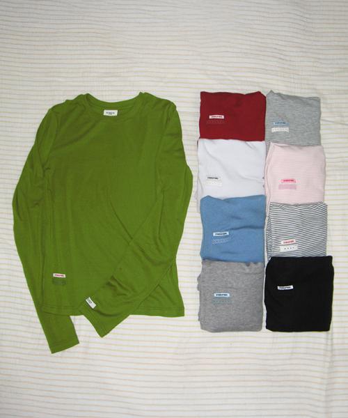 [SET] SOFT MINI LABEL LONG SLEEVE (9colors)