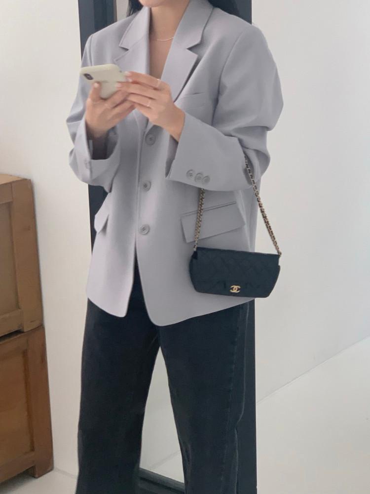 [MADE / 주문폭주 /바로배송 ] 에센셜 자켓 (소라그레이)