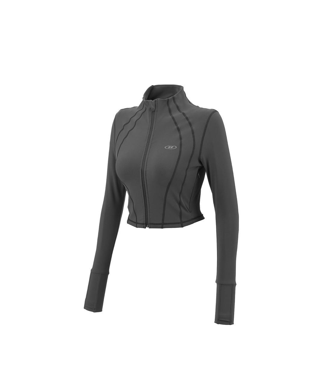 ACTIVE LINE FULL ZIP-UP JACKET [CHARCOAL]