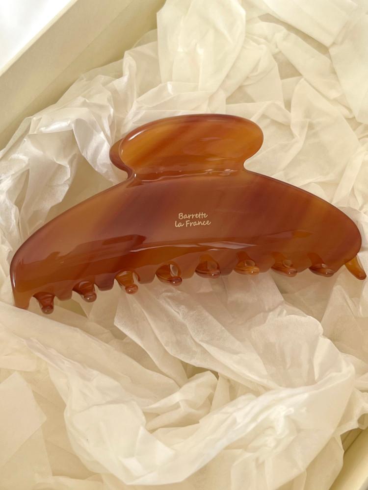 (컬러추가)모어 셀룰로오스 프랑스 반달 헤어 집게핀(15 color)