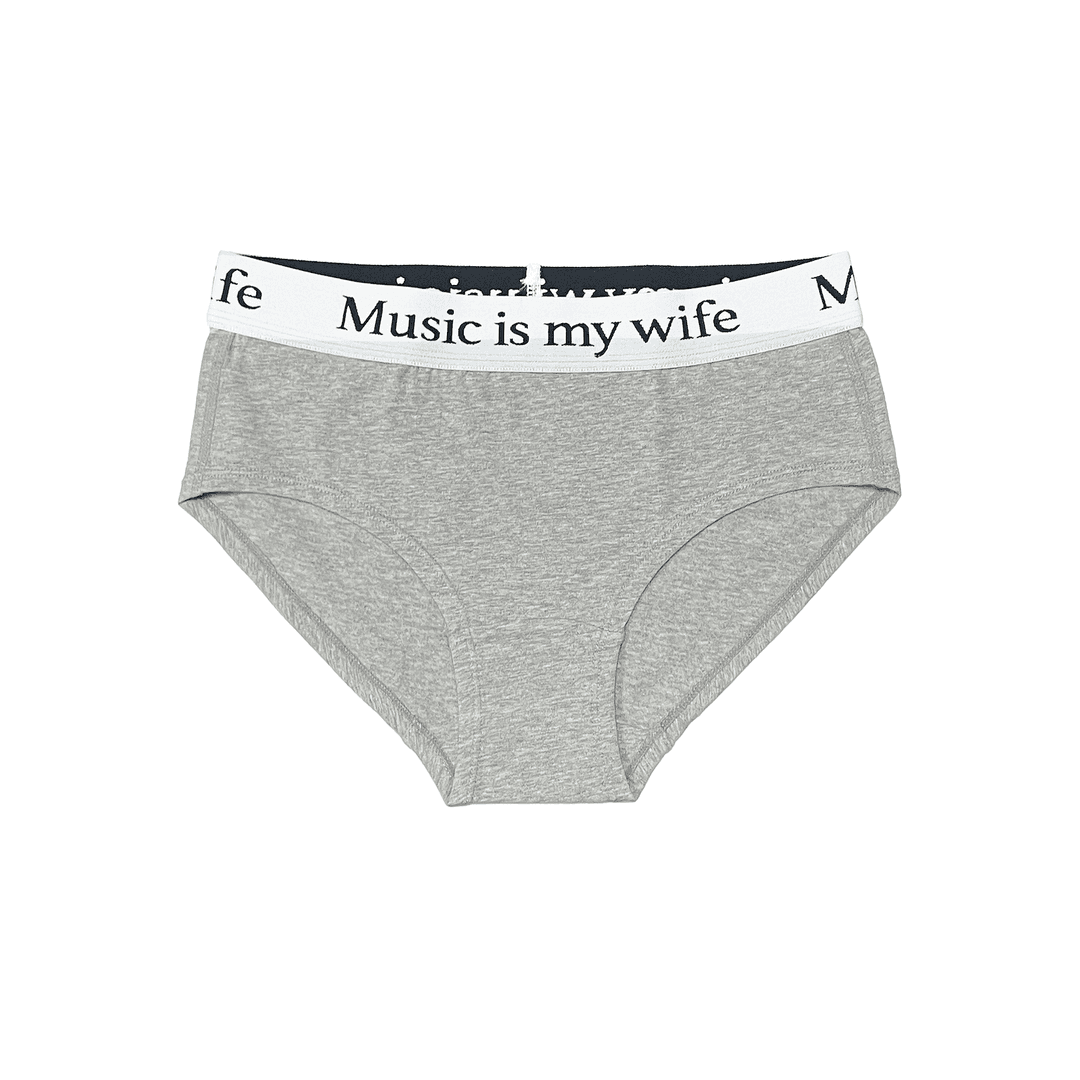 Music is my wife UNDERWEAR Bikini (Gray)