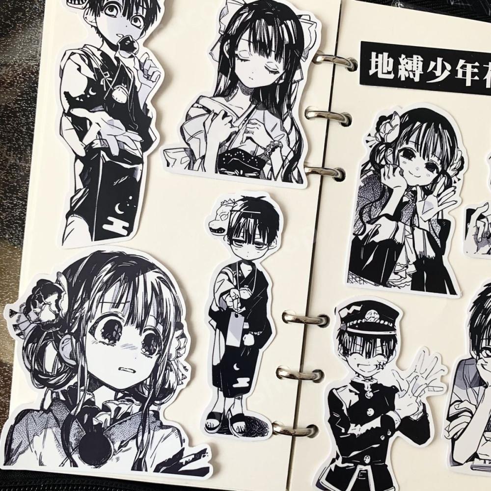 지박소년 하나코군 스티커 44매세트 흑백 원화 포인트 폰꾸 다꾸 꾸미기 애니굿즈