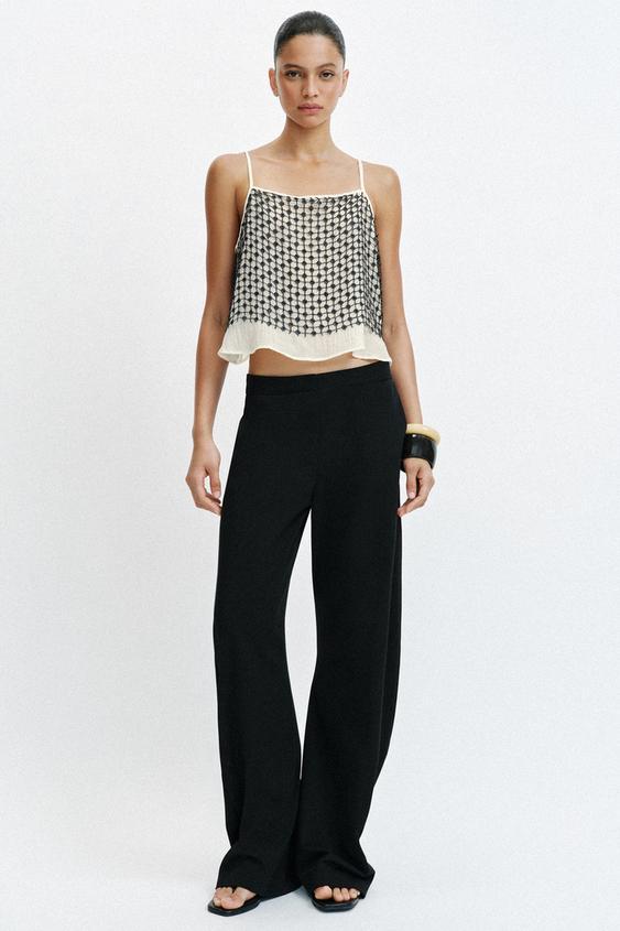 MID-WAIST BARREL TROUSERS