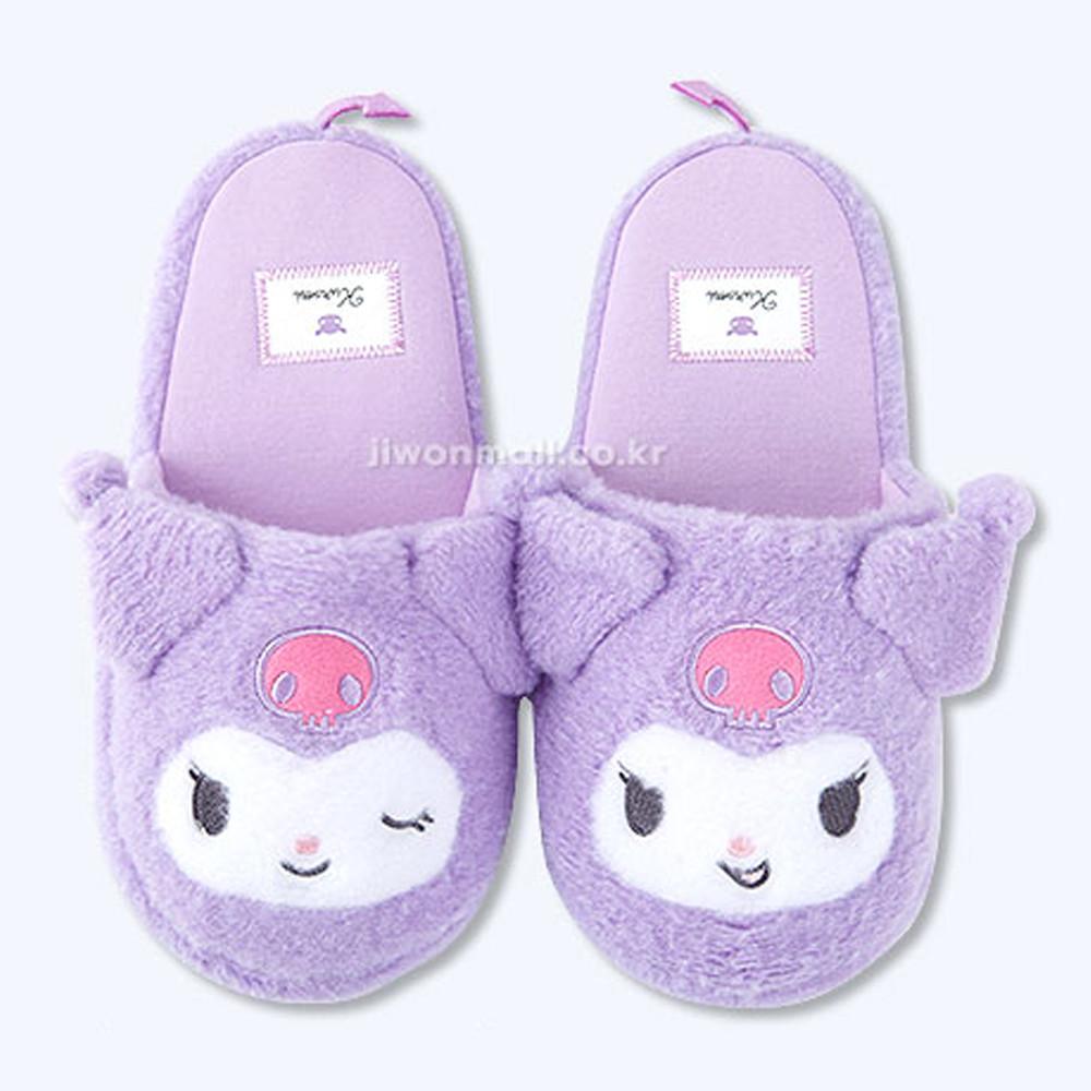 산리오 쿠로미 겨울 거실화 슬리퍼 245mm [정식제품]