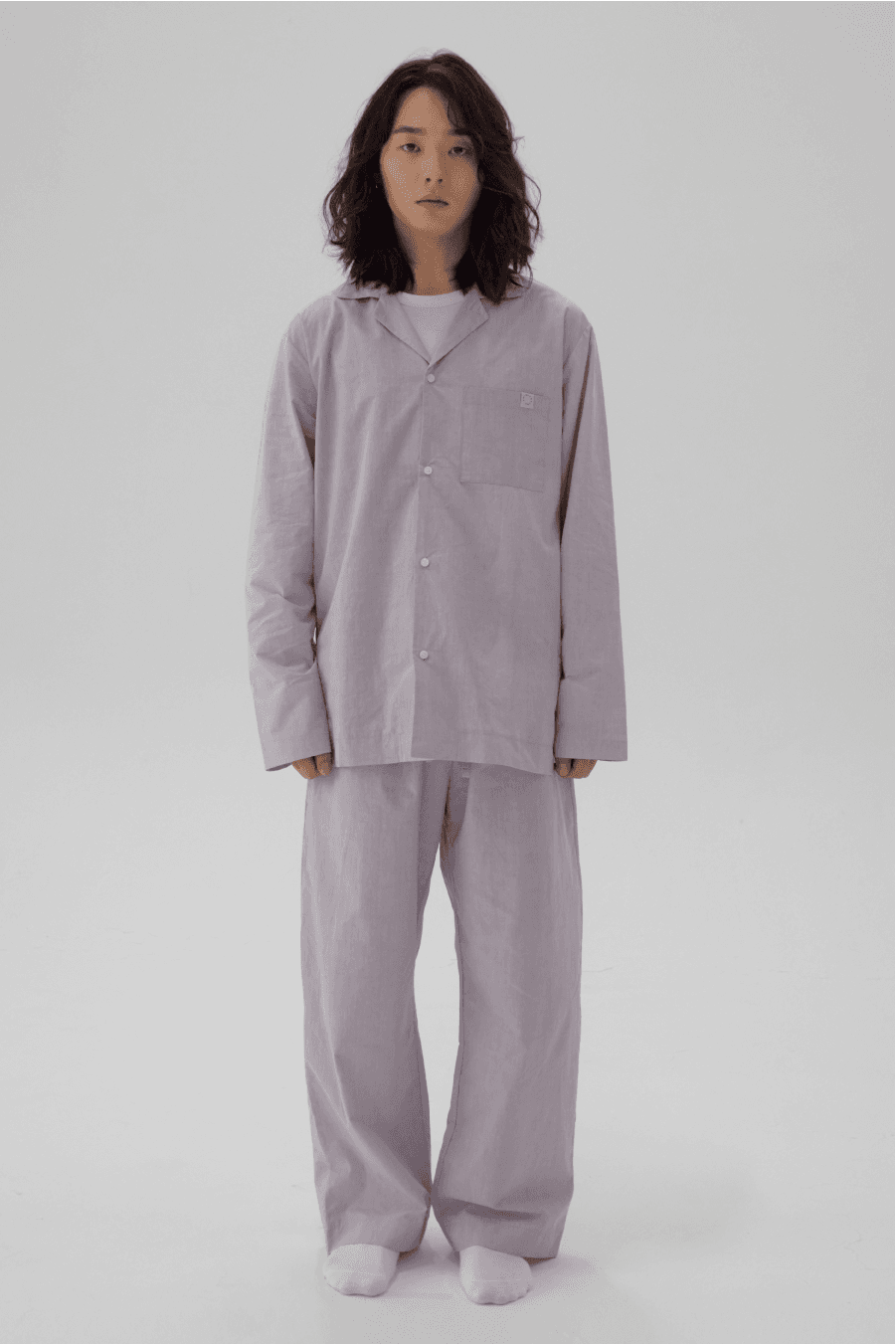 친환경 천연염색 UNISEX PAJAMA SET MARGARET LILAC