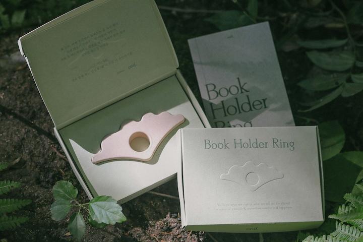 친환경소재 조개 독서링 북홀더링 (3colors)