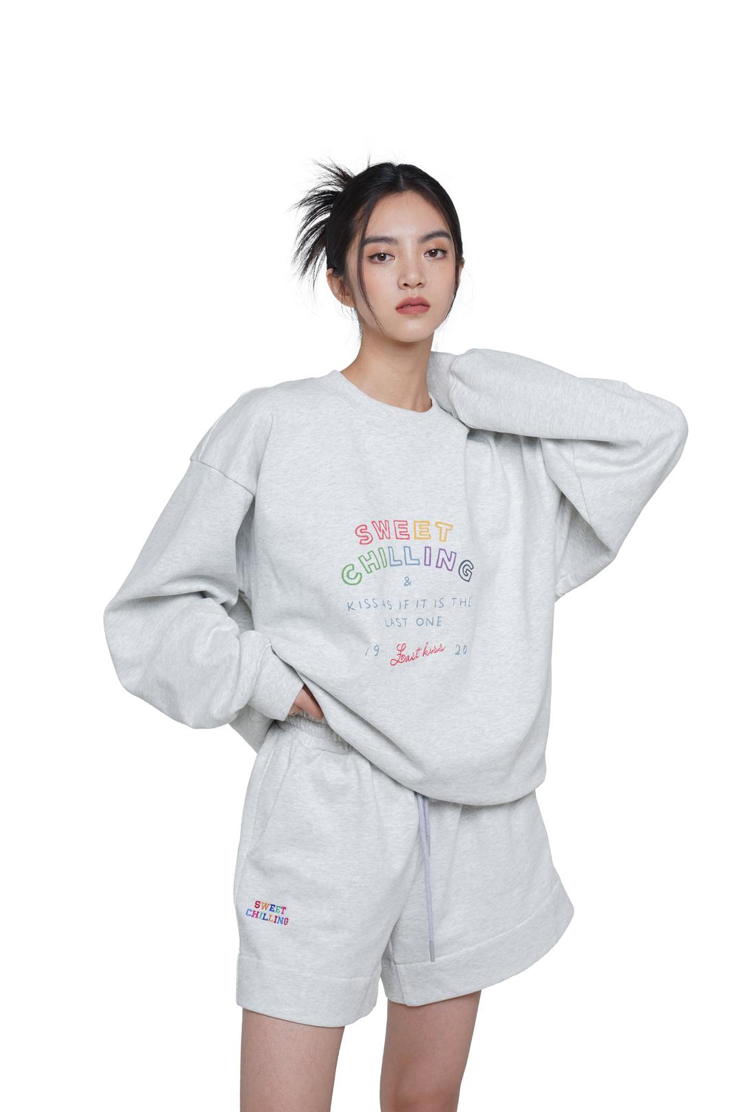 SWEETCHILLING LOGO SWEATSHIRT - s / grey