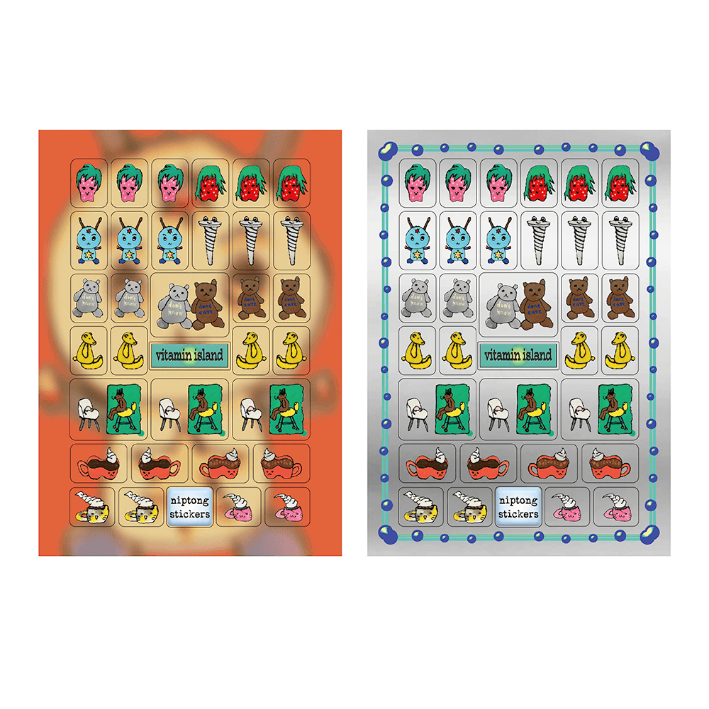 [niptong] 비타민 아일랜드 캐릭터 스티커