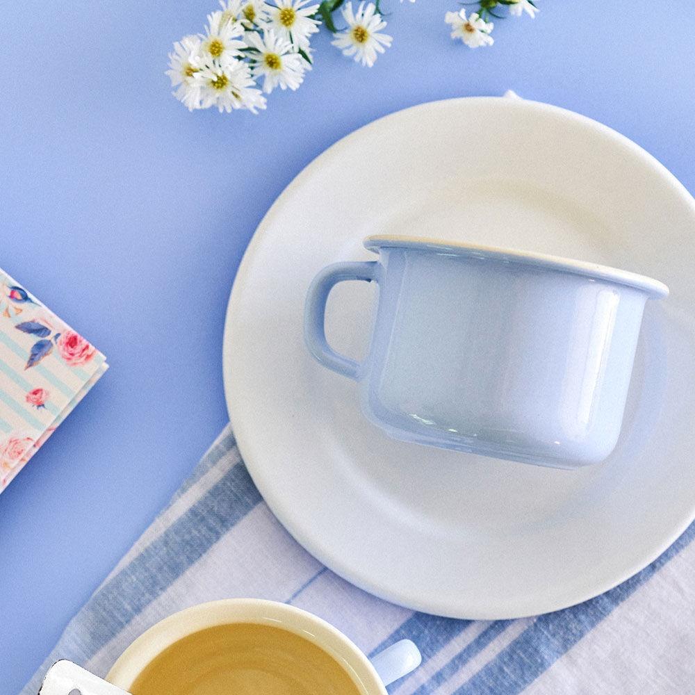 리스 파스텔 법랑 머그컵(특대) 블루 10cm