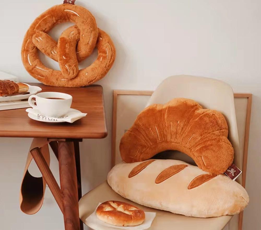 Bakery Family Props 프레첼 크루아상 바게트 쿠션