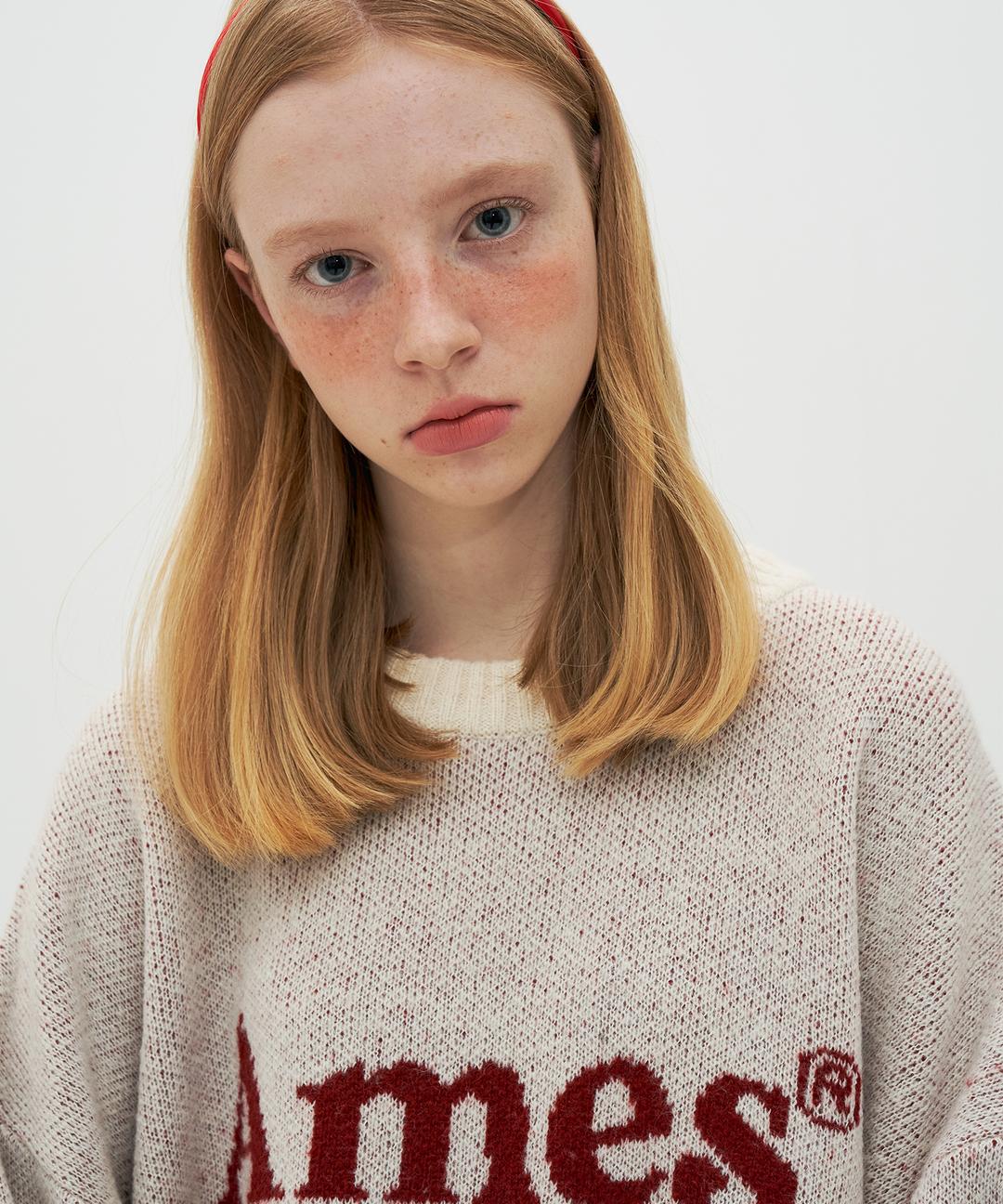 COLORED LOGO KNIT_IV
