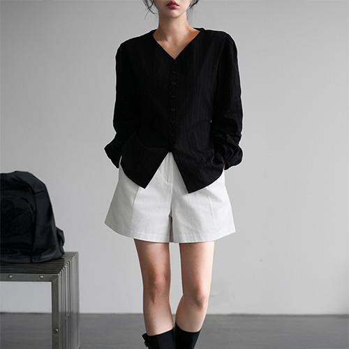 디어먼트 [17%쿠폰][💙여름][직진배송/10만장돌파][MNLB] 퍼퓸 레이스 라인 스트랩 코튼 블라우스