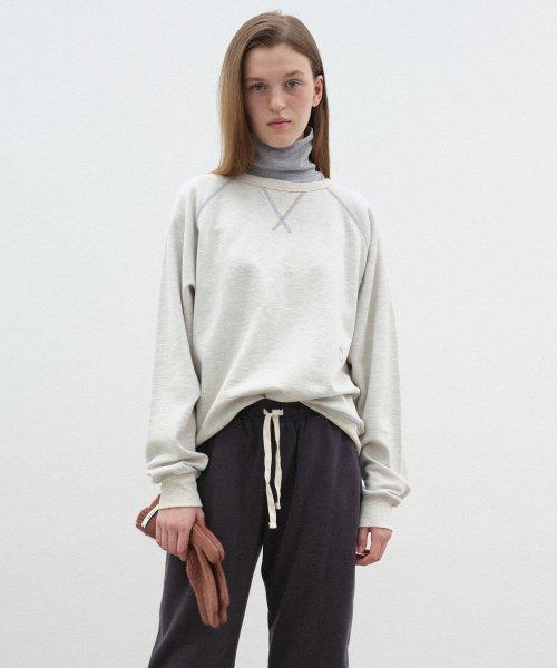 STITCH SWEATSHIRT - OATMEAL