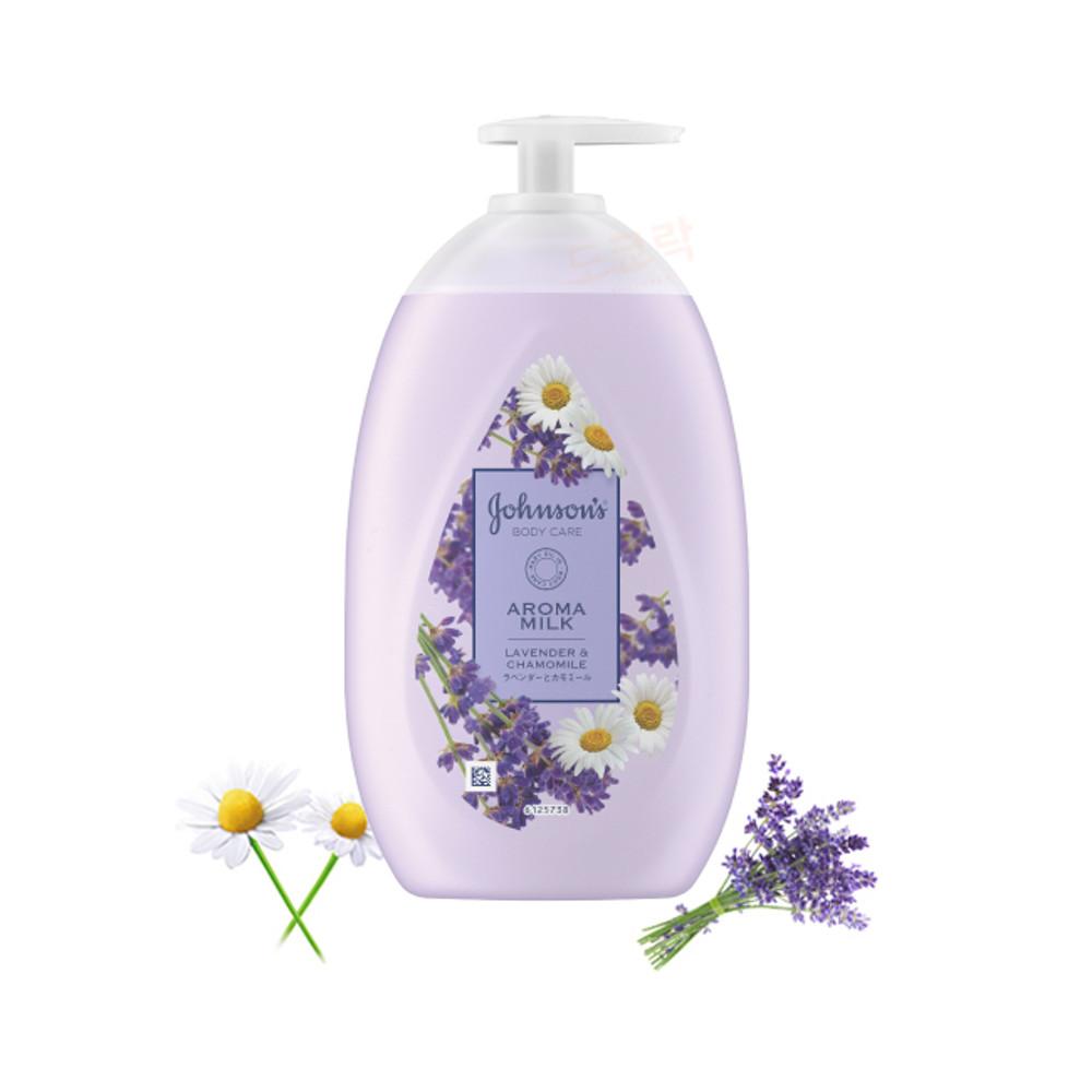 존슨즈 바디케어 아로마밀크 드리미스킨 라벤더와 카모마일 바디로션 500ml